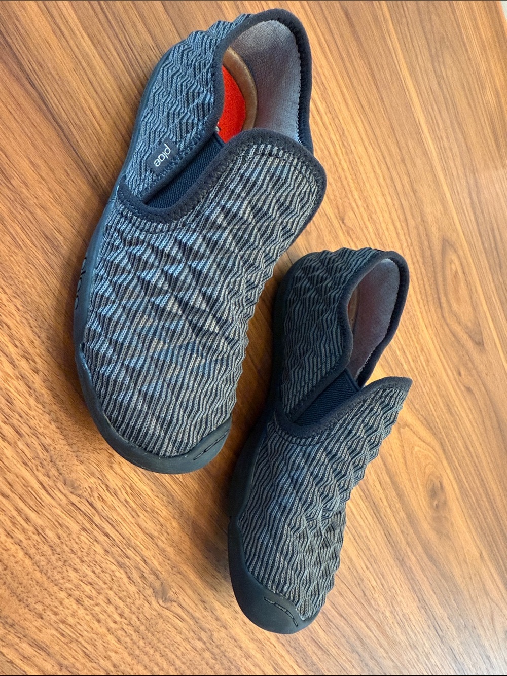 PLAE - Boys Slip-On Migi Prism 3D Casual Shoes - Black & Gray; Like NEW.